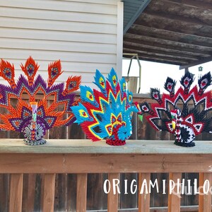 Style origami 3D paon 1- cadeau d'art fait main- décoration de la maison- cadeau d'anniversaire-livraison gratuite