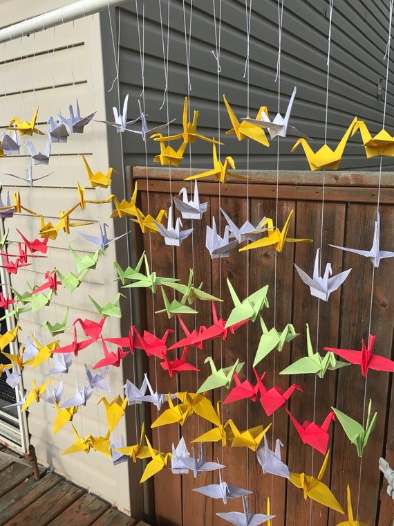 20 Strands 6 Free Shipping White Yellow Green Red Origami Etsy