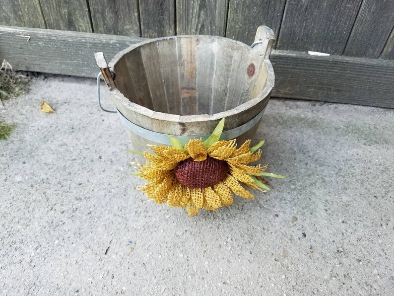 sunflower flower girl basket