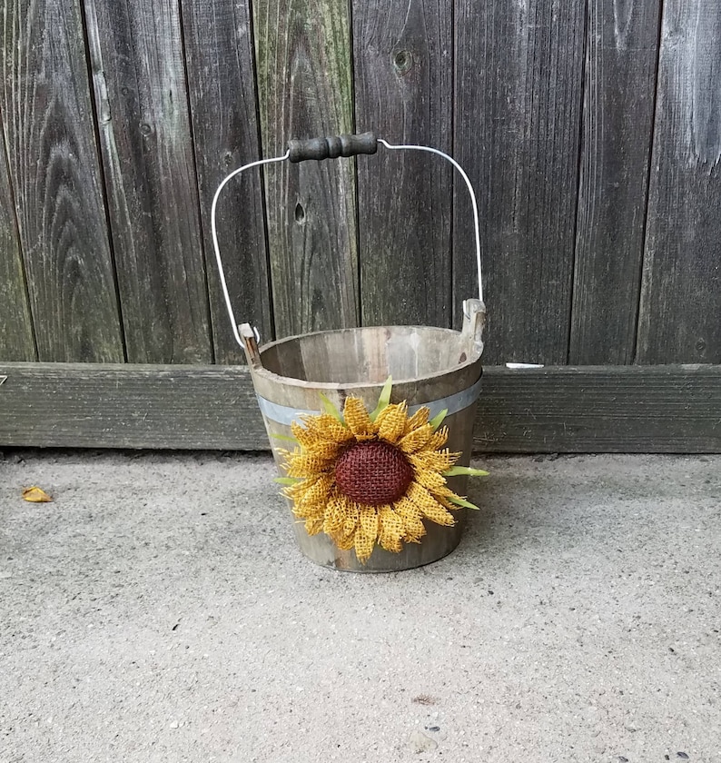 sunflower flower girl basket