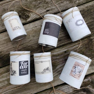 Just Married Tin Cans, Wedding Car Decoration, Farmhouse, Wedding Tradition, Wedding Favor, Getaway Car, Rustic Wedding Day, Barn Wedding