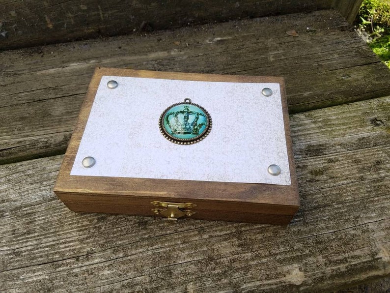 Fairytale Wedding Steampunk Wedding Ring Bearer Box Storybook Wedding Ring Bearer