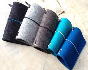 Sleeve made of felt with a MOLESKINE notebook