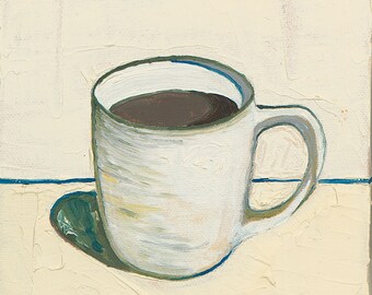 Yellow Coffee Cup - Giclee Print