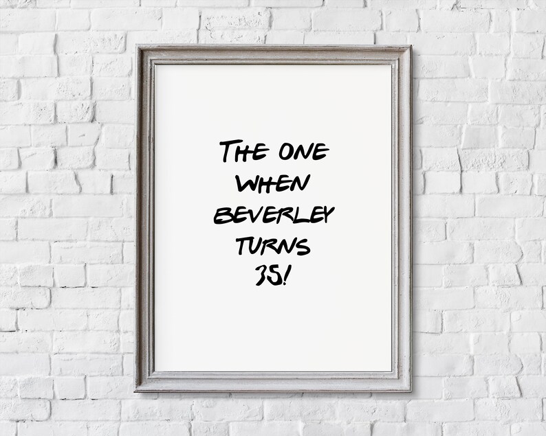 Custom Quote Friends Unframed Print Home decor wall art gift | Etsy