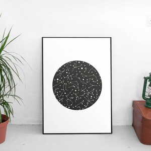 Constellation print, Nursery art, Constellation poster, Geometric art, Kids room art, Print art, Ursa, Wall art, Kids illustration, Kids art