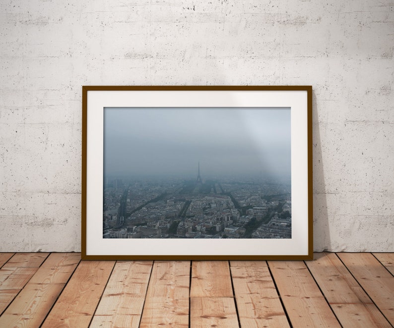 Photography Prints Blue Art Wall Art Printable Art Photography Art Prints Wall Decor Eiffel Tower Europe photography Paris Skyline