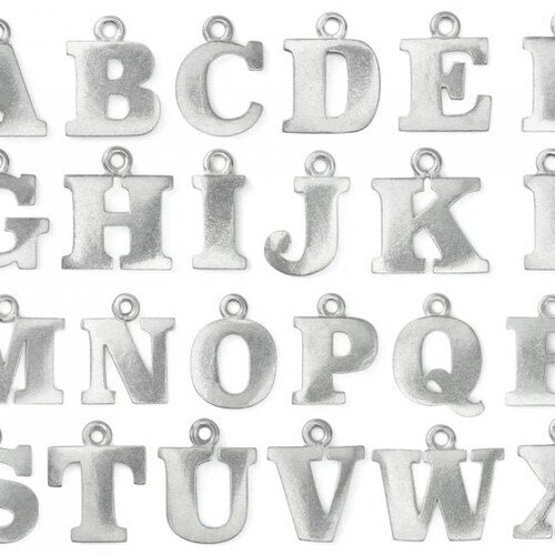 Impressart Pewter Letter Blanks Pewter ABC Alphabet Stamping Etsy