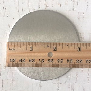 Metal Stamping Blank, Ornament Making, Coaster Blank, 3&quot; Aluminum Circle, Mandala Coaster DIY, Metal Stamping Supply, Aluminum Stamp Blank