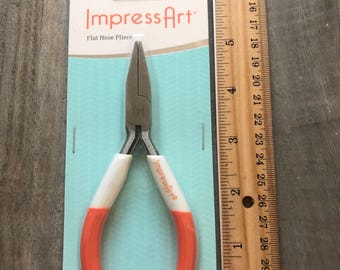 Flat Nose Plier, Jewelry Making Pliers, ImpressArt 5" Plier, Metal Working, Hobby Tool, Jump Ring Tool, Wire Work, Small Hand Tool