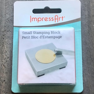 ImpressArt Steel Stamping Block, Metal Stamping Tool, Bench Block, Steel Block, Hand Stamping, Metal Working Tool, Jewelry DIY, Metal Block