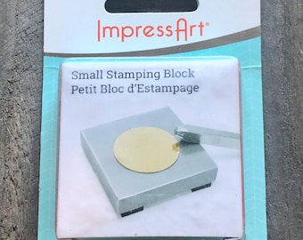 ImpressArt Steel Stamping Block, Metal Stamping Tool, Steel Bench Block, Hand Stamping, Metal Working, Jewelry DIY, Crafting Supply