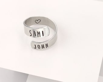 Aluminum Wrap Ring Blank, Metal Stamping Blank,  DIY Ring Making, Adjustable Size 4-7 Ring, Hypoallergenic Jewelry, ImpressArt 5 Piece Ring