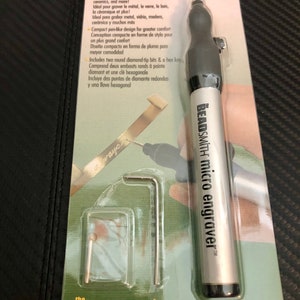 Micro Engraver, Metal Engraver, Compact Engraver, Jewelry Making, ID Engraver, Glass Engraving, Wood Engraver, Cordless Engraving Tool