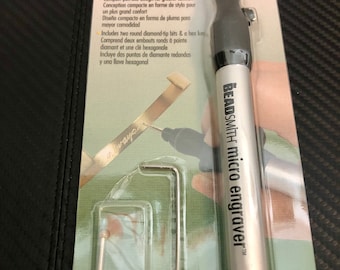 Micro Engraving Tool, Metal Engraver, Compact Engraver, Jewelry Making, ID Engraver, Glass Engraving, Wood Engraver, Cordless Engraving Tool