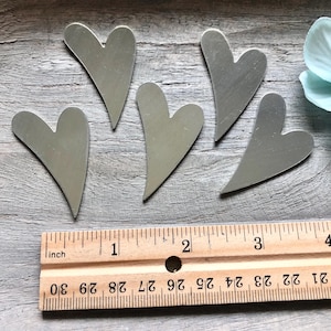 ImpressArt Alkeme 1 7/8&quot; Swirly Heart Blank,  Alkeme Heart Blank, Soft Metal Stamping Blank, Valentines Gift DIY, Love Jewelry, Gift Charm