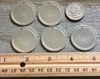 Metal Stamping Blank, ImpressArt Premium Aluminum 1 1/4" Border Circle, Hand Stamping Supply, 16G Aluminum Blank,  5 Pieces, Jewelry Making