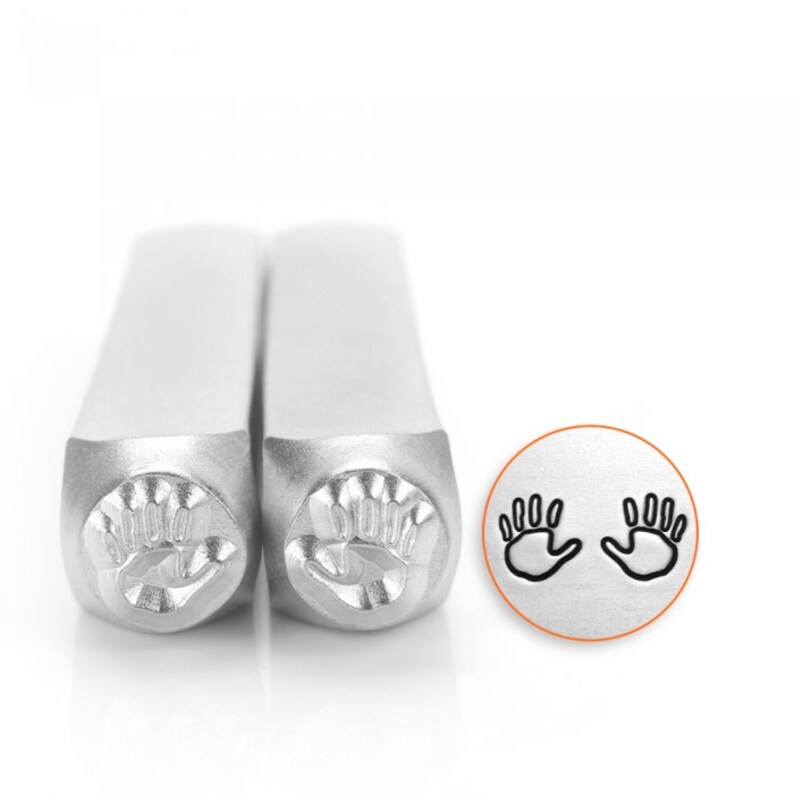 Hands Stamp Baby Hands Stamp Metal Punch Left Right Hand Stamp Leather Stamping Jewelry Stamp ImpressArt Hands Outline Metal Stamps