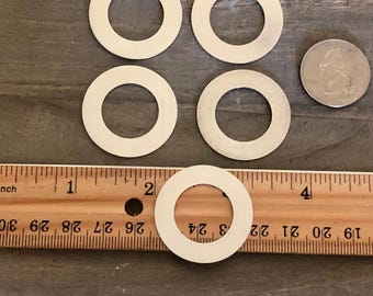 ImpressArt Aluminum 1 1/4" Washer Blank, 20G Aluminum Washer, Aluminum Stamping Blank, Metal Stamping, Wrap Bracelet Connector, Jewelry DIY