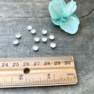 5mm Sterling Silver Bezel Cup, 5mm Serrated Edge Bezel Cup, Jewelry Making, Cabochon Setting, Sterling Silver Jewelry Findings, Round Bezel