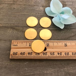 18 Gauge Brass Stamping Blank, Metal Stamping Supply, Handmade Jewelry, Craft Supply, 18G Brass, ImpressArt Premium Brass 3/4&quot; Circle Blank