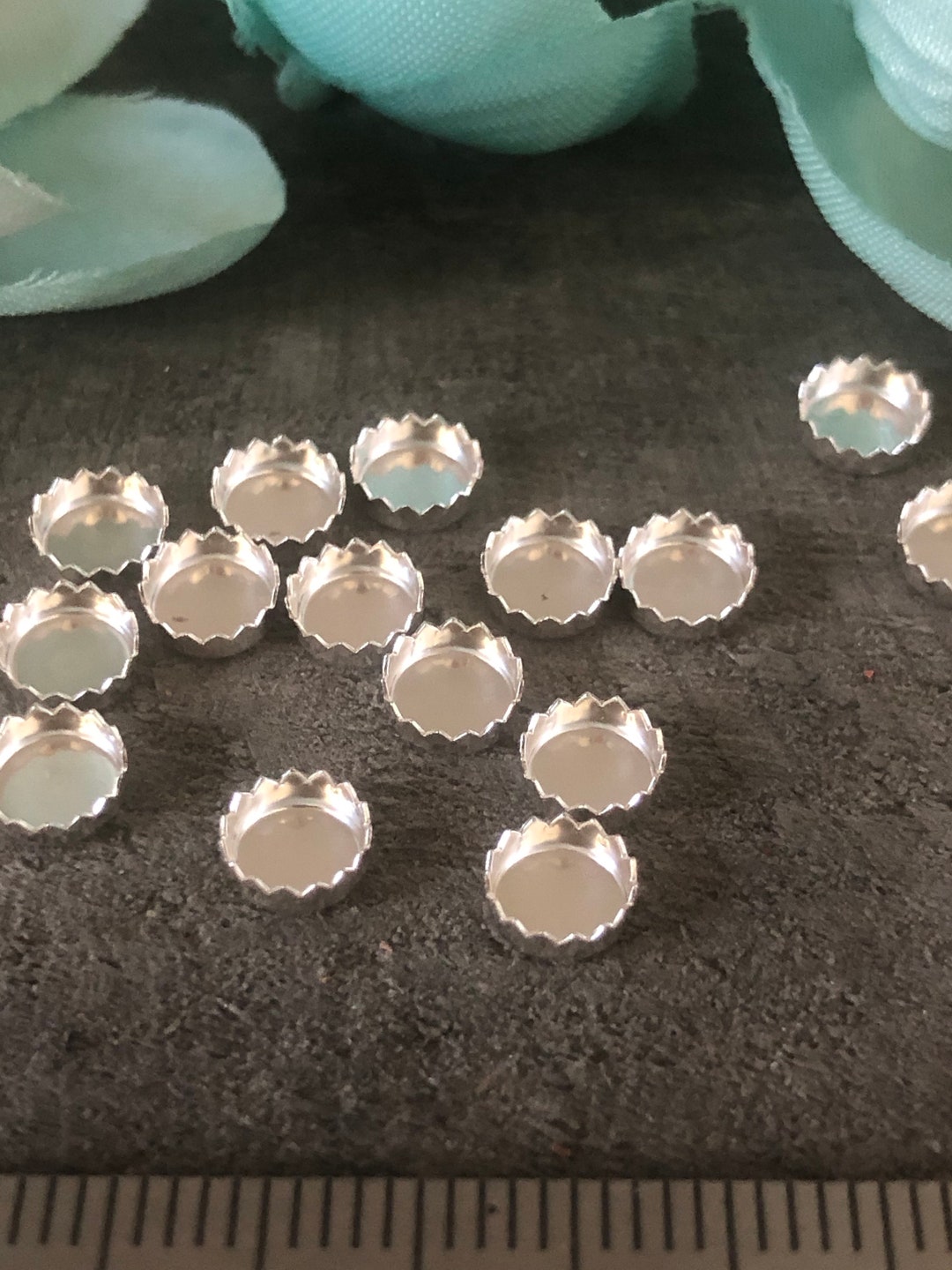5mm Sterling Silver Bezel Cup, 5mm Bezel Cup, Jewelry Making, Cabochon