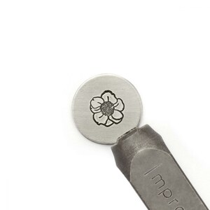 ImpressArt Petal Perfect Stamp, Flower Stamp, Metal Stamping Tool, Jewelry Making, Boho Jewelry, Leather Stamp, Scrapbooking, Florist Gift