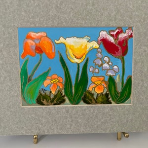 colorful whimsical flowers