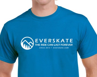 Skate Shirt Everskate Blue Skateboard Shirt - Thrasher Shirt - Skateboarding Gift - Skateboarder Shirt - Mens Shirt - Womens Shirt - Skaters