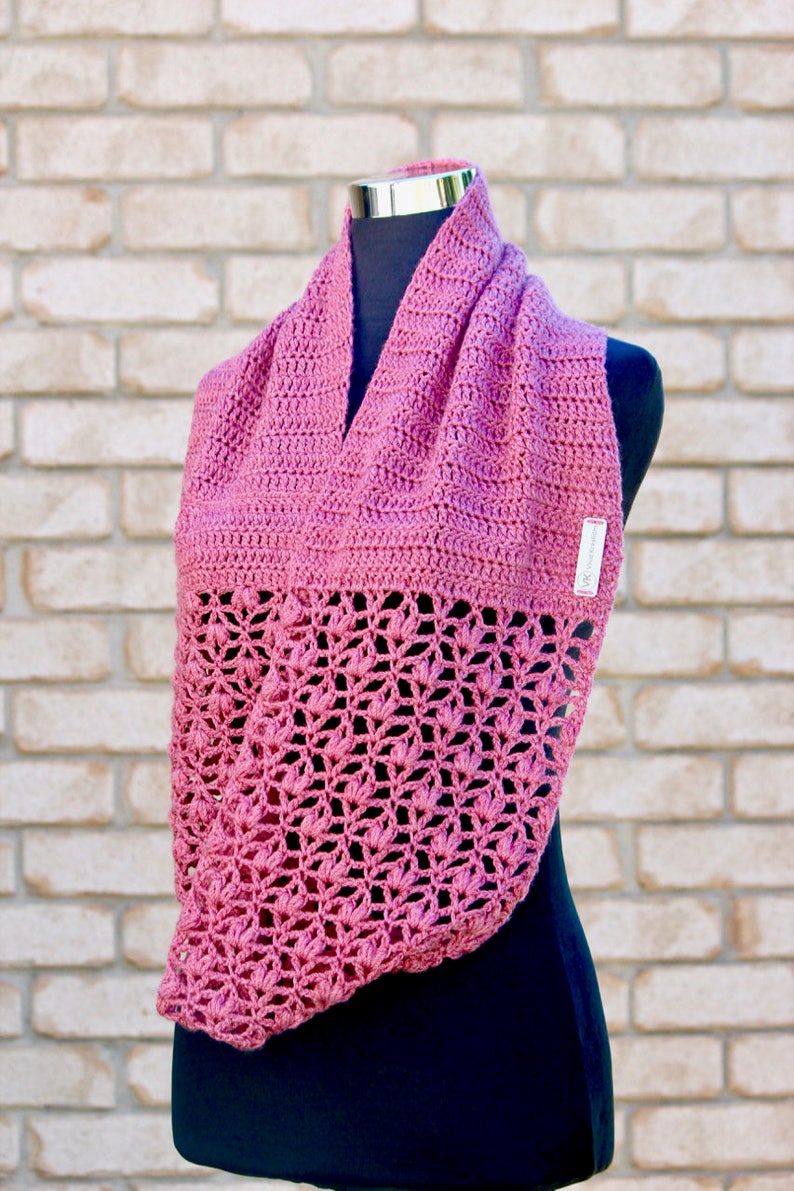 Crochet Pattern Set of 3. Path of Petals Infinity Scarf, Cowl & Ear ...