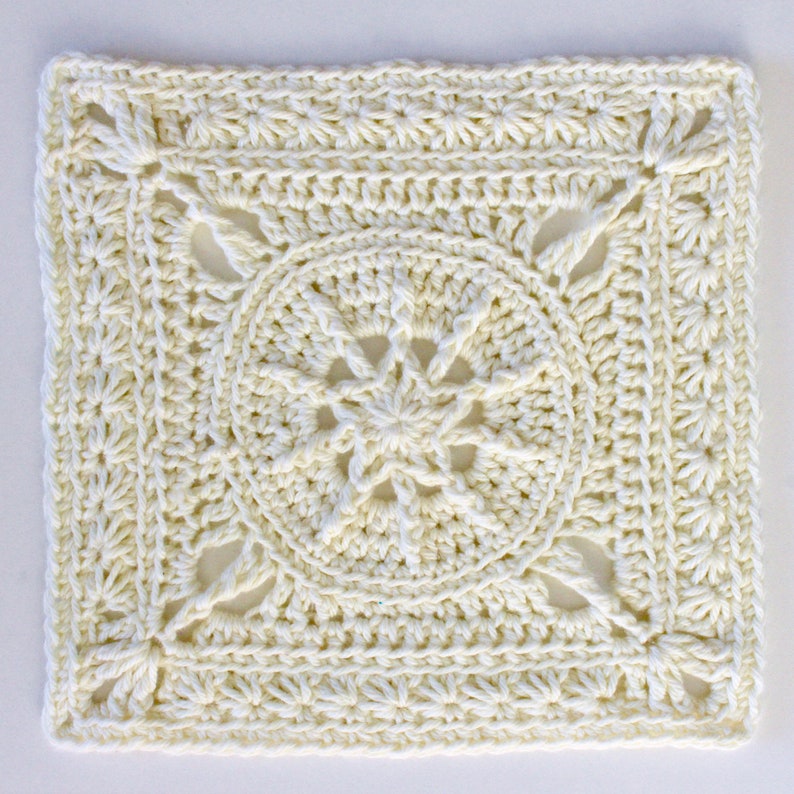 Crochet Pattern. Tiny Star Square. Instant digital download. image 8