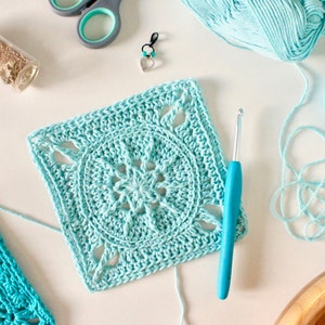 Crochet Pattern. Tiny Star Square. Instant digital download. image 7