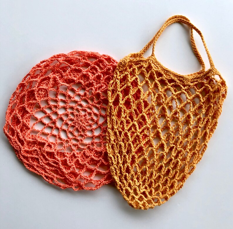 Crochet Pattern. Tiny Star Produce Bag. Small Mesh Market Bag. Etsy