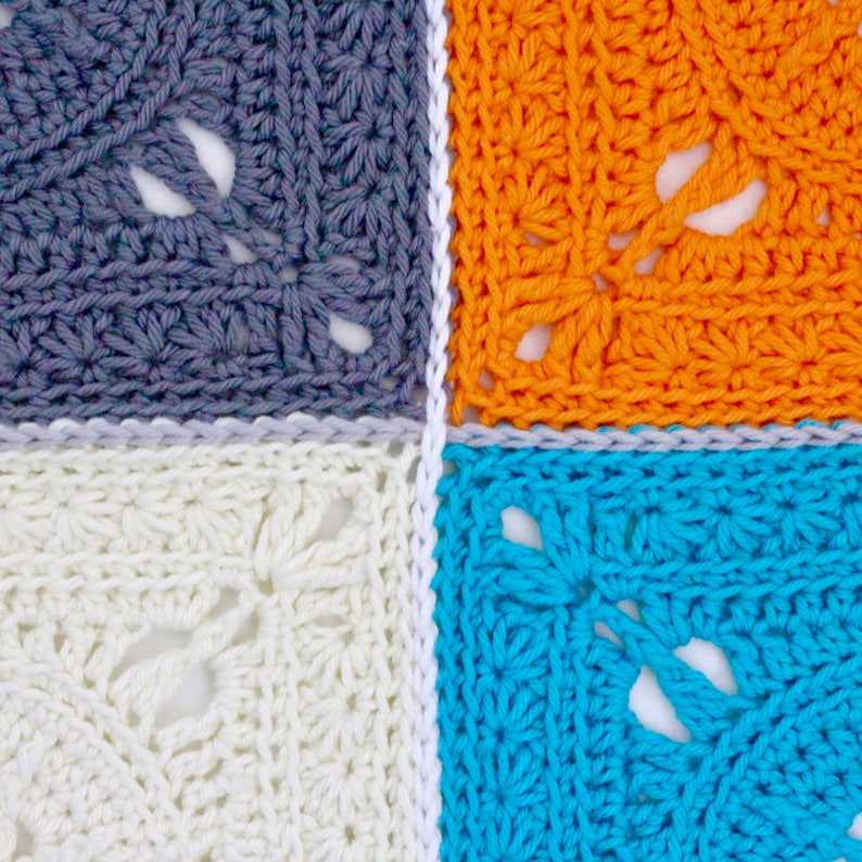 Crochet Pattern. Tiny Star Square. Instant digital download. image 5