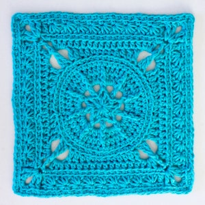 Crochet Pattern. Tiny Star Square. Instant digital download. image 3