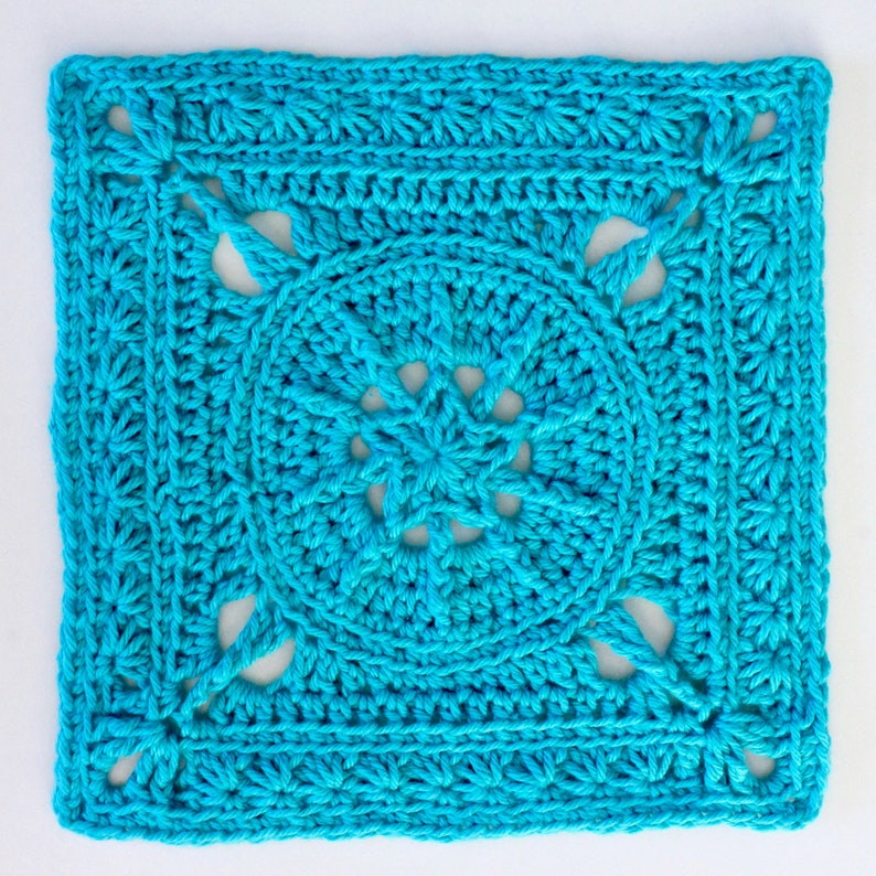 Crochet Pattern. Tiny Star Square. Instant digital download. image 3