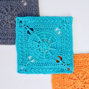 Crochet Pattern. Tiny Star Square. Instant digital download.