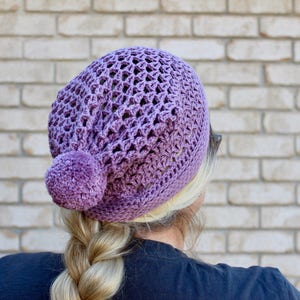 Crochet Pattern. Almost a Granny Slouch Hat. Instant digital download. image 2