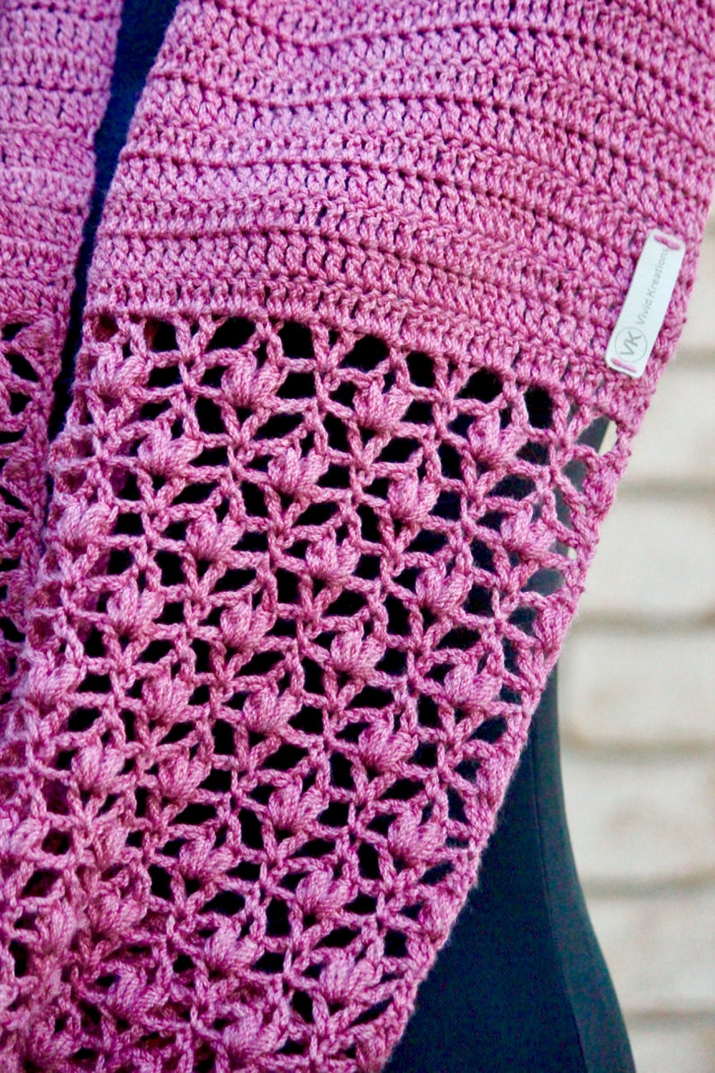 Crochet Pattern Set of 3. Path of Petals Infinity Scarf, Cowl & Ear ...