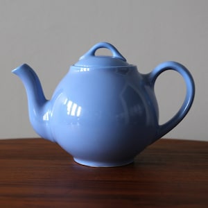 Lipton Blue Teapot Hall Pottery Vintage Advertising Art Deco Kitchen Ware