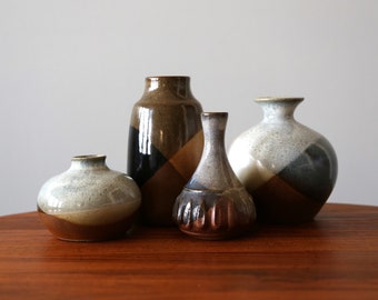 Vintage Pottery Craft Vases Handmade California Abstract Studio Pottery Mid Century Modern Ceramics - Sold Individually