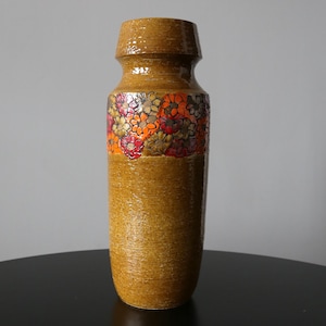 Aldo Londi Bitossi Ceramic Floor Vase: Mid Century Modern Italian Floral Decor