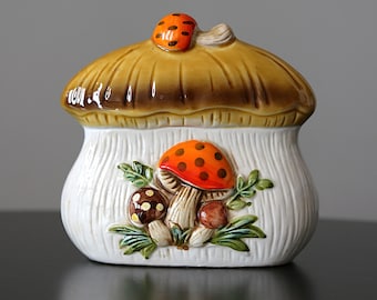 1970s Merry Mushroom Napkin Holder Sears Roebuck Retro Letter Holder