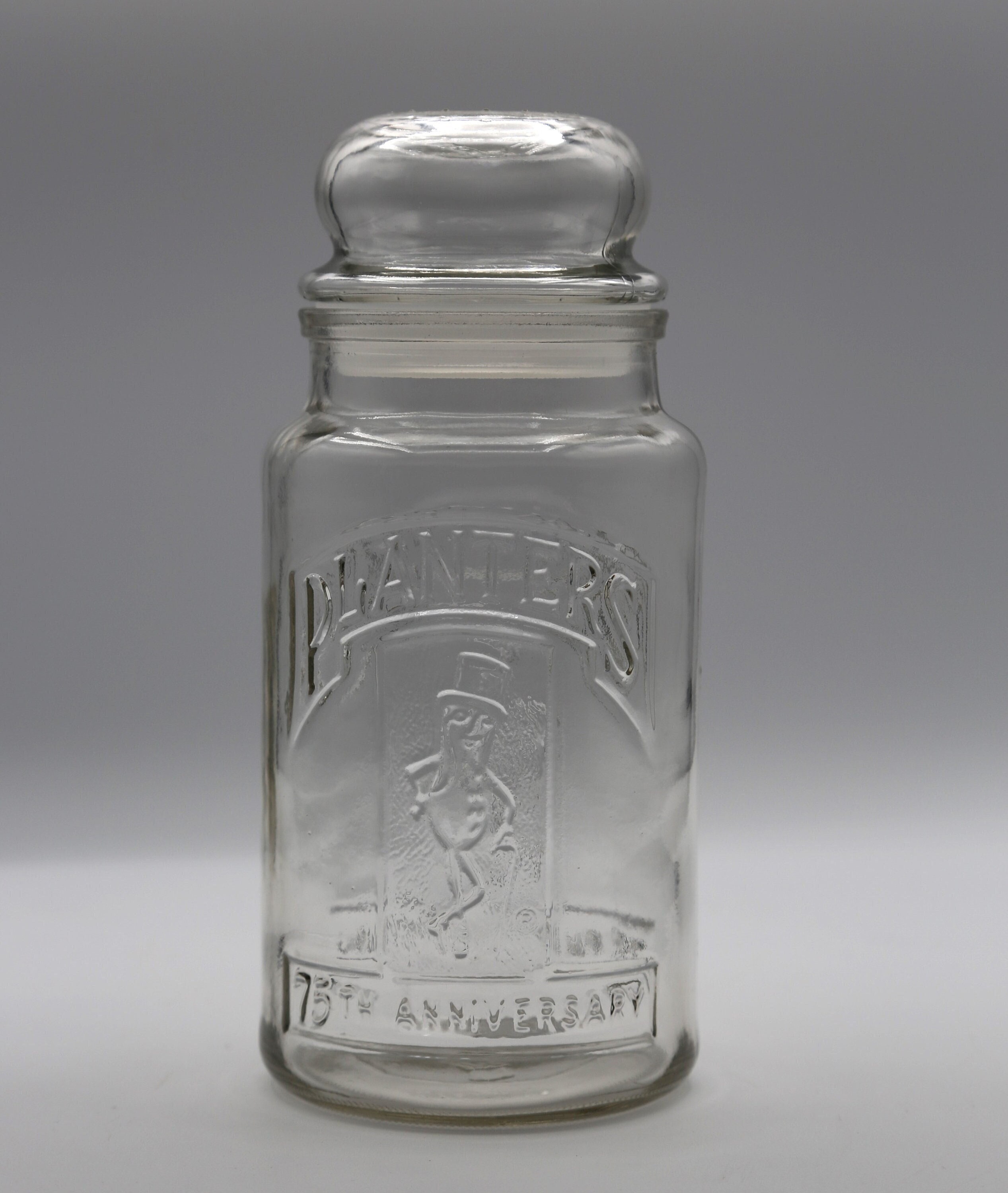 Macetas vintage Peanuts, 75.º aniversario, tarro de cristal: Mr. Peanut,  almacenamiento de cocina - Etsy México, image size:2534x3000