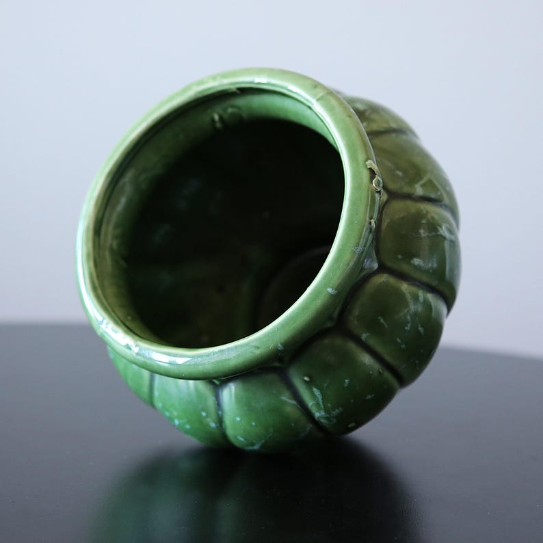 Splatterware Pot Vintage Splatterware Ceramic Planter Mid Century Footed Flower Pot USA ...