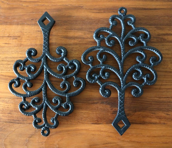 Vintage Tree Cast Iron Trivet JZH 1951 Union Manufacturing Mid 
