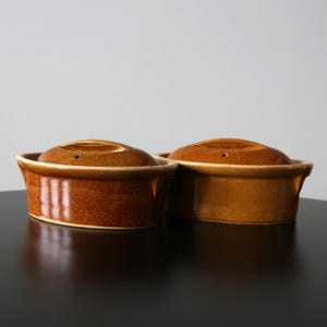Vintage French Stoneware Tureen: Glazed Beige Casserole Dish