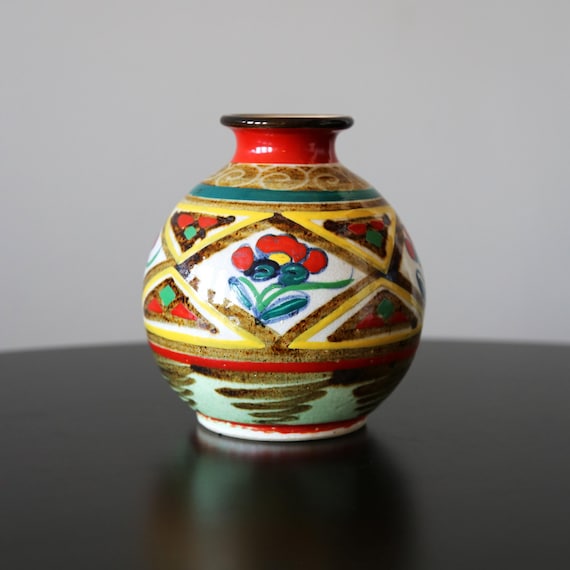 MCM 尾形乾山作 花瓶 手描き京焼 陶器 - Etsy 日本