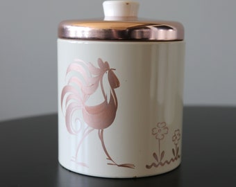 【稀少】RANSBURG ランズバーグ　ヴィンテージ　ブリキのキャニスター　水色 稀少】RANSBURG ランズバーグ ヴィンテージ ブリキの