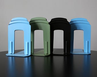 DEMCO Skyscraper Bookends Art Deco / Mid Century Modern Metal Industrial Book Ends -Four Available